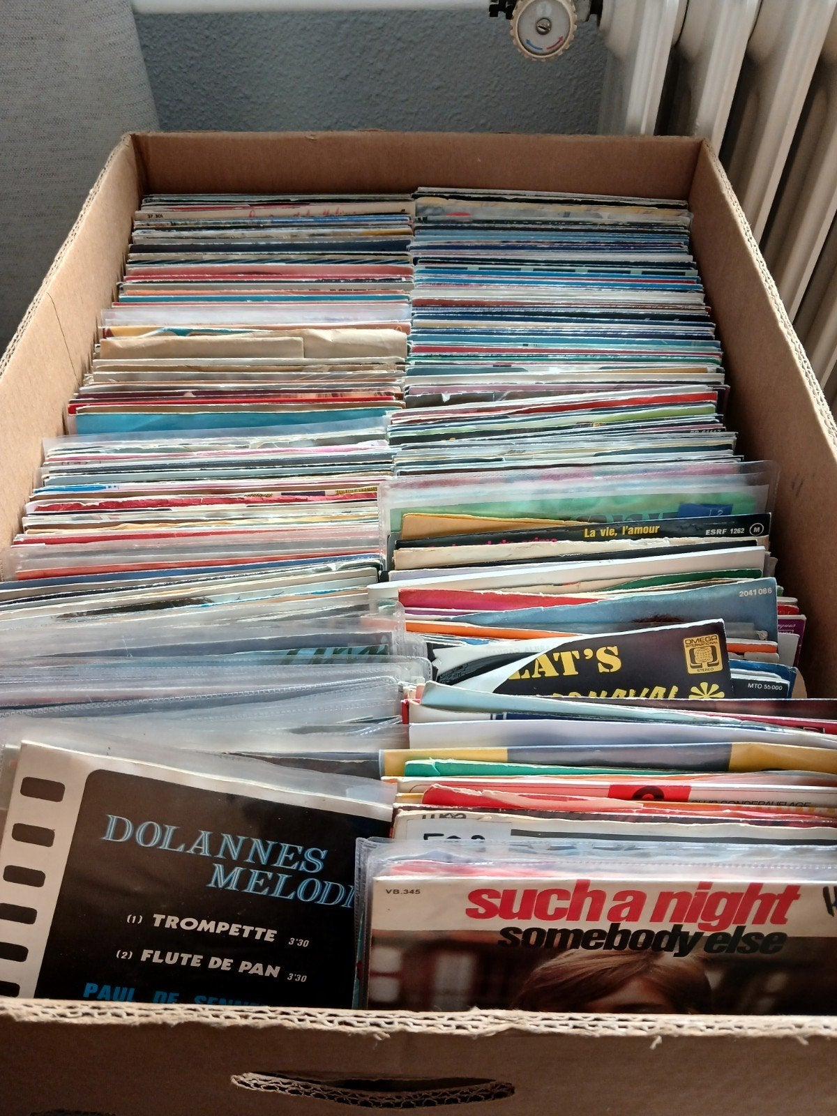 Bananendoos singles, Ophalen, Gebruikt, 7 inch, Single
