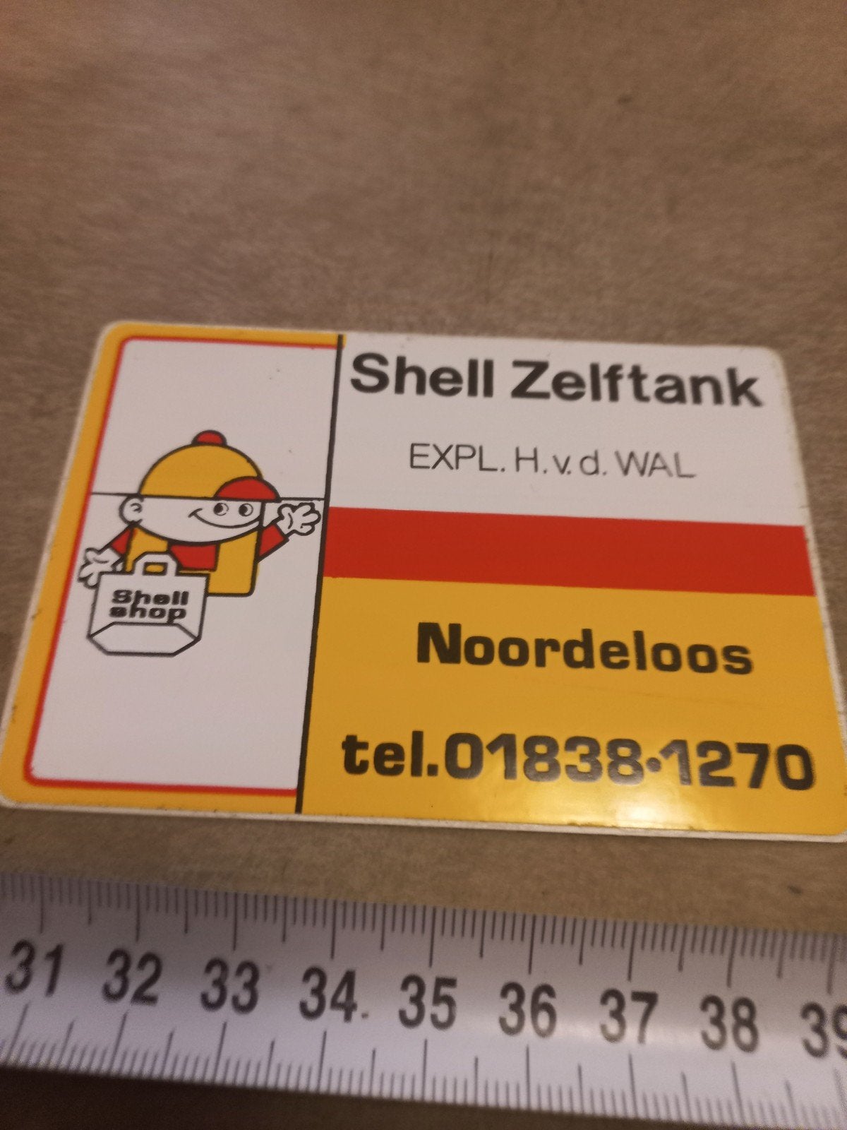 Vintage Shell Zelftank Noordeloos, Verzamelen, Ophalen of Verzenden, Gebruikt