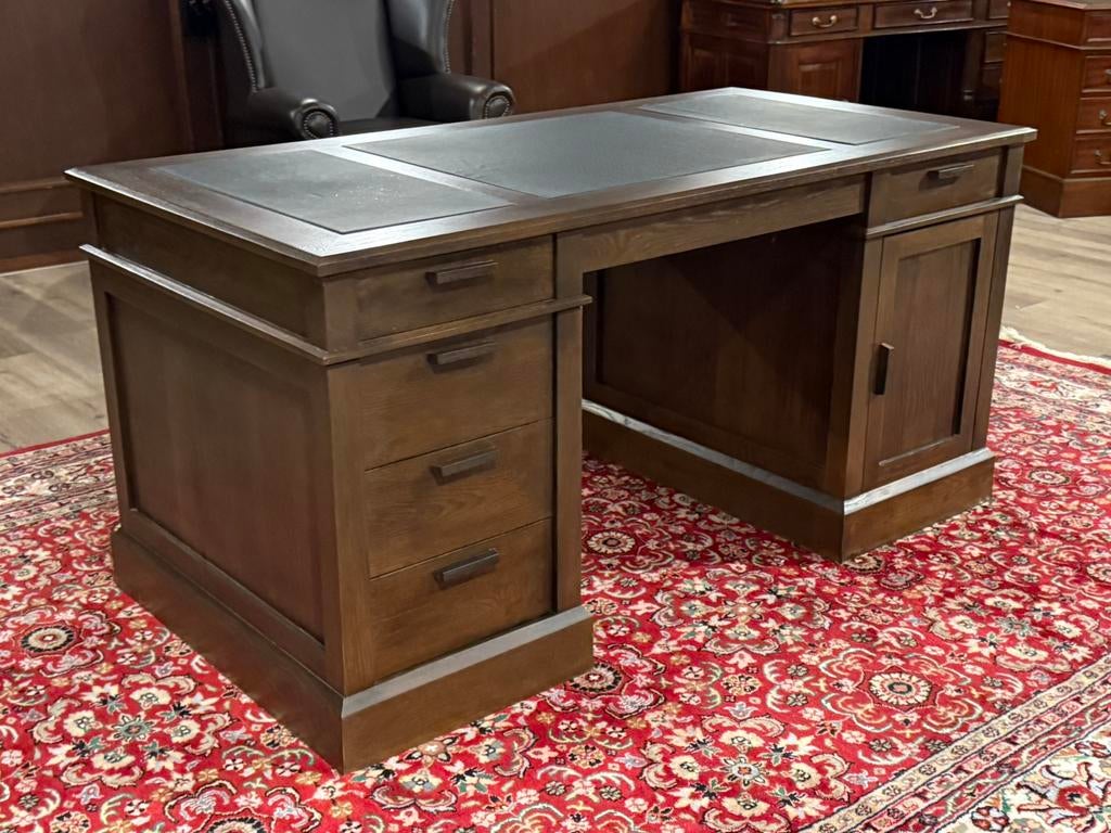 Klassiek Engels bureau (eikenhout) #650, Overige typen, Hout, Bruin, Ophalen of Verzenden