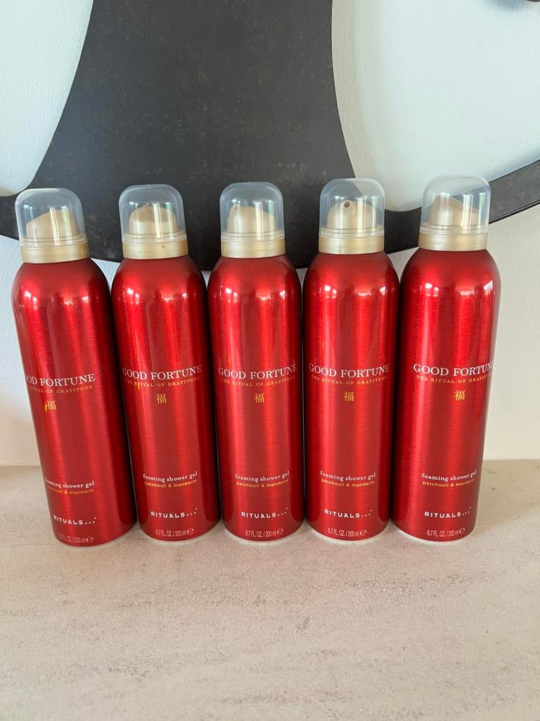 Rituals Good Fortune foam 200 ml 5x  ❤️ Nieuw!, Ophalen of Verzenden, Nieuw, Bad & Douche
