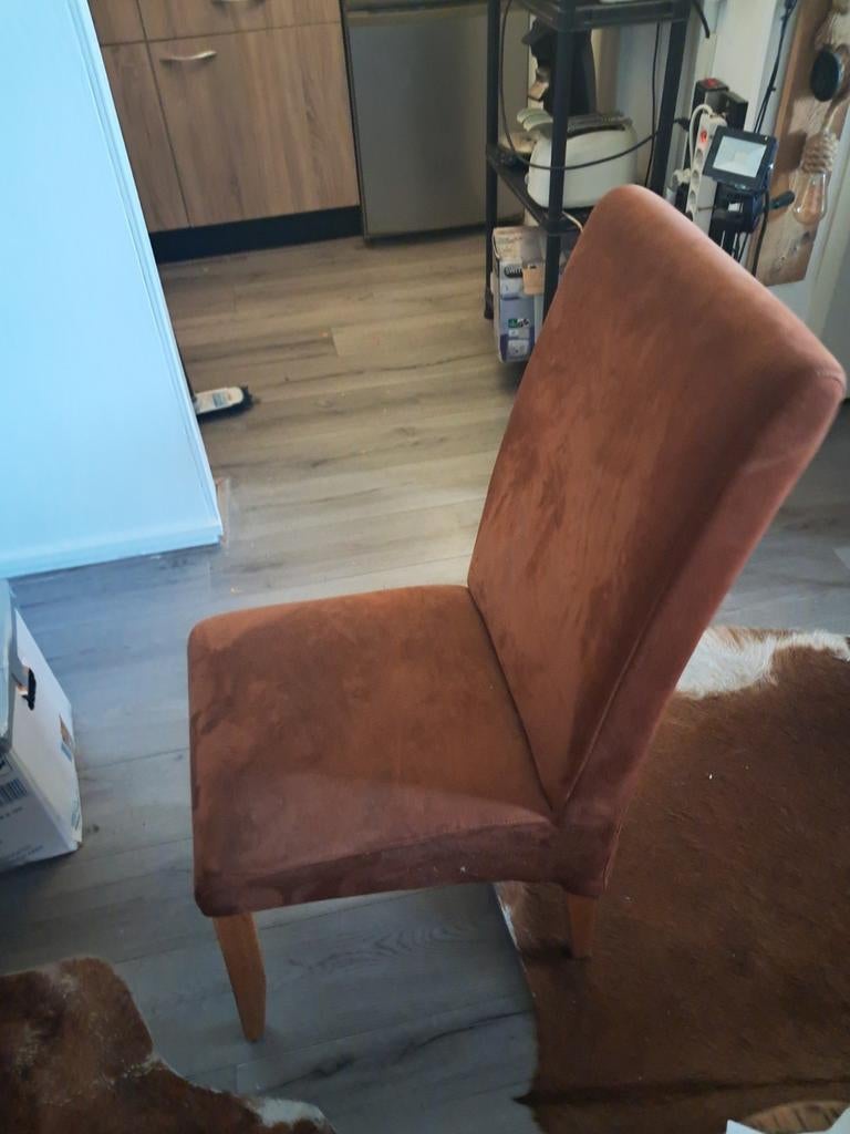Bruine eetkamerstoel in goede staat, Gebruikt, Bruin, Ophalen of Verzenden, Eén