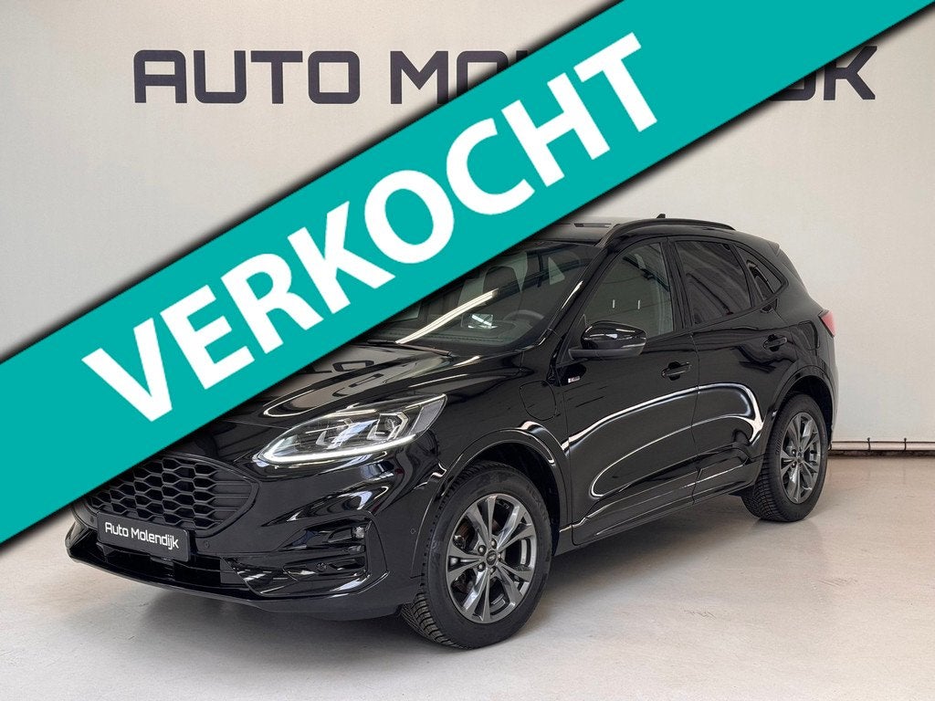 Ford Kuga 2.5 PHEV ST-Line X Camera / Trekhaak / stoel + stu, Gebruikt, Zwart, 4 cilinders, Alcantara