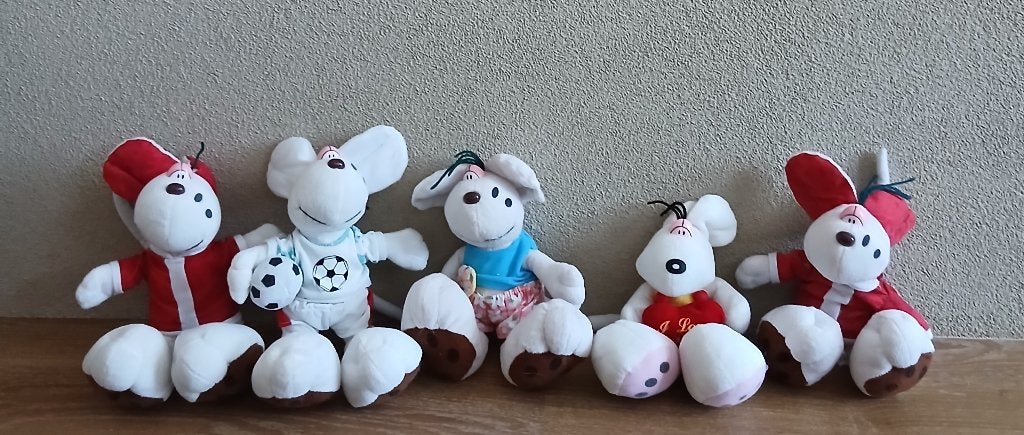 5 stuks DIddL Knuffels, Verzamelen, Ophalen of Verzenden, Diddl, Gebruikt, Knuffel