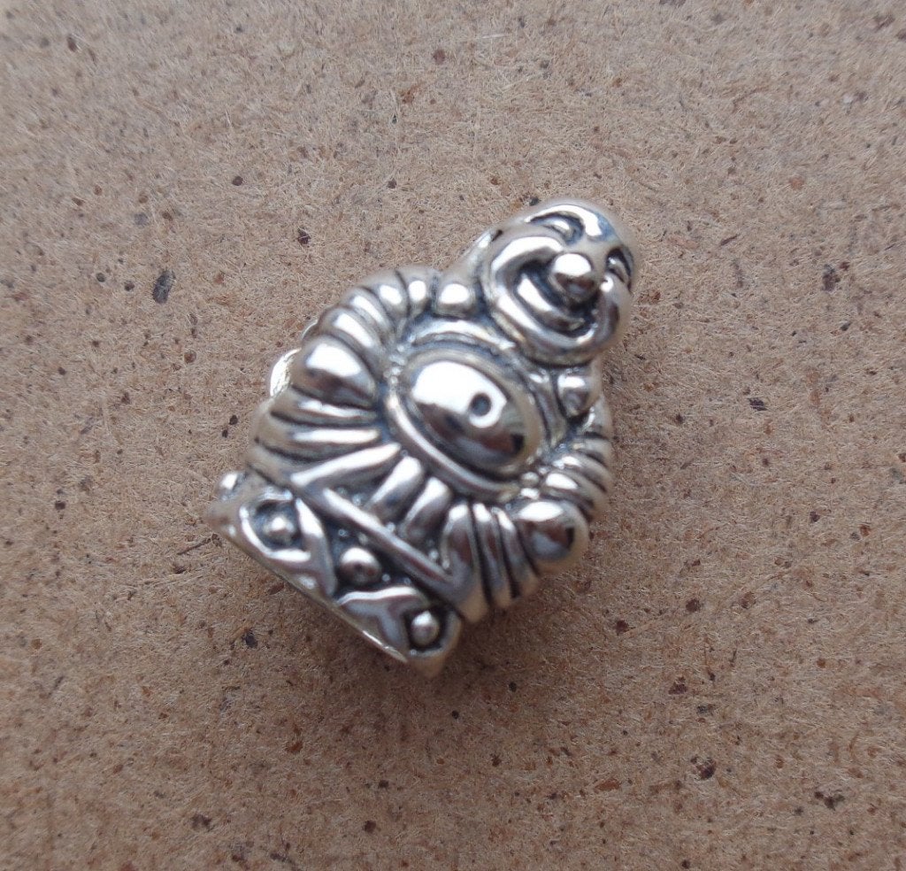 zilveren buddha bedel [441], Sieraden, Tassen en Uiterlijk, Overige merken, Verzenden, Zo goed als nieuw, 1 bedel