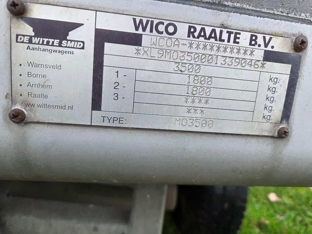 WICO paardentrailer voor 4 paarden – 3500 kg – Goirle, Ophalen, Gebruikt, Overige materialen, Overige typen