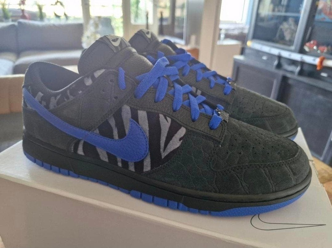Nike dunk skateboard schoenen custom animal us 12 eu 46, Ophalen, Nieuw, Skateboard