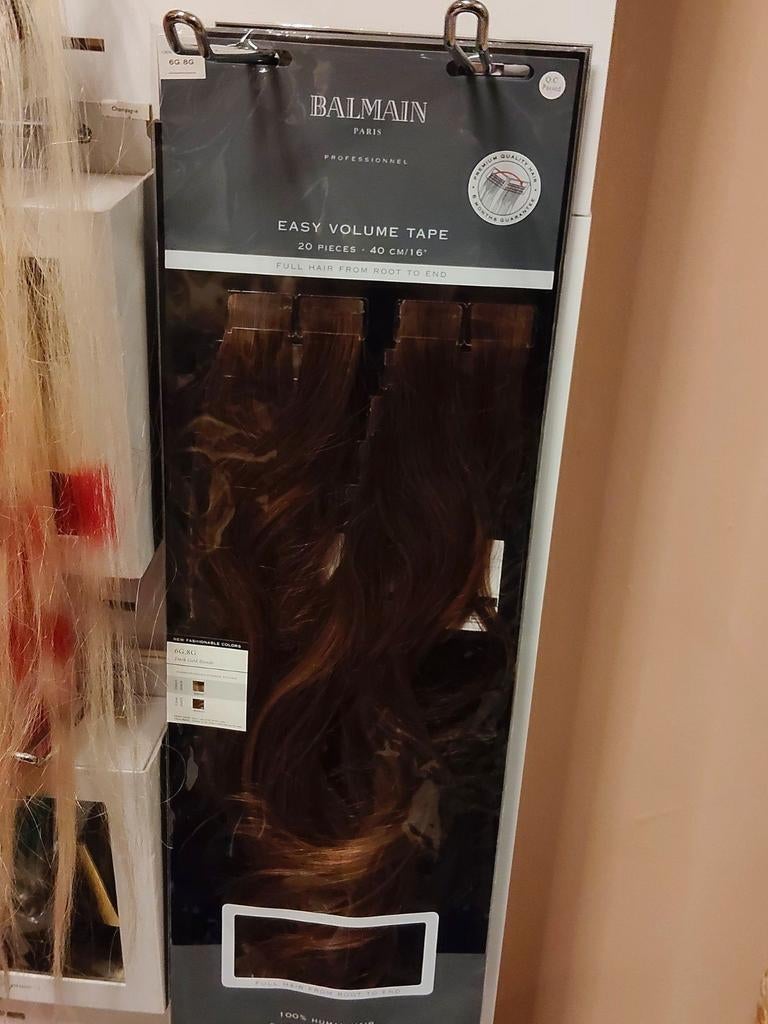 Balmain Tape Extensions 40cm Human Hair Kleur 6g.8g Nieuw, Sieraden, Tassen en Uiterlijk, Uiterlijk | Haarverzorging, Ophalen of Verzenden