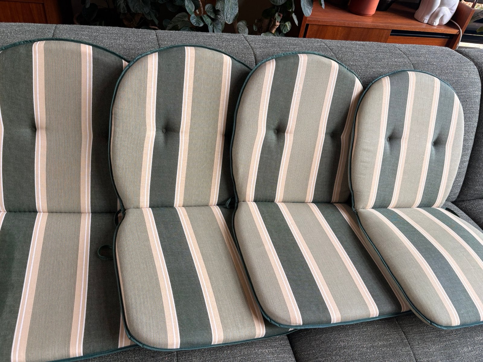 Stoelkussens voor tuinstoelen sun garden ‘Prato’ 4x SETPRIJS, Ophalen, Gebruikt
