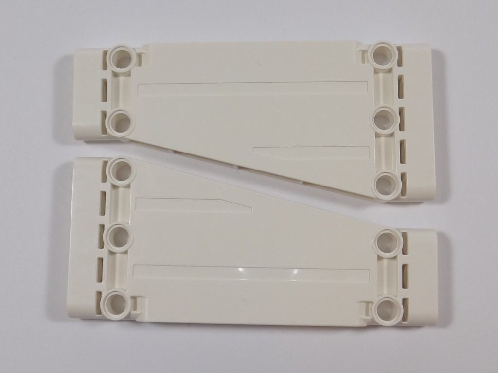 6 technic Lego paneel plaat 5x11x1 schuin wit, Lego, Ophalen of Verzenden, Zo goed als nieuw, Technic