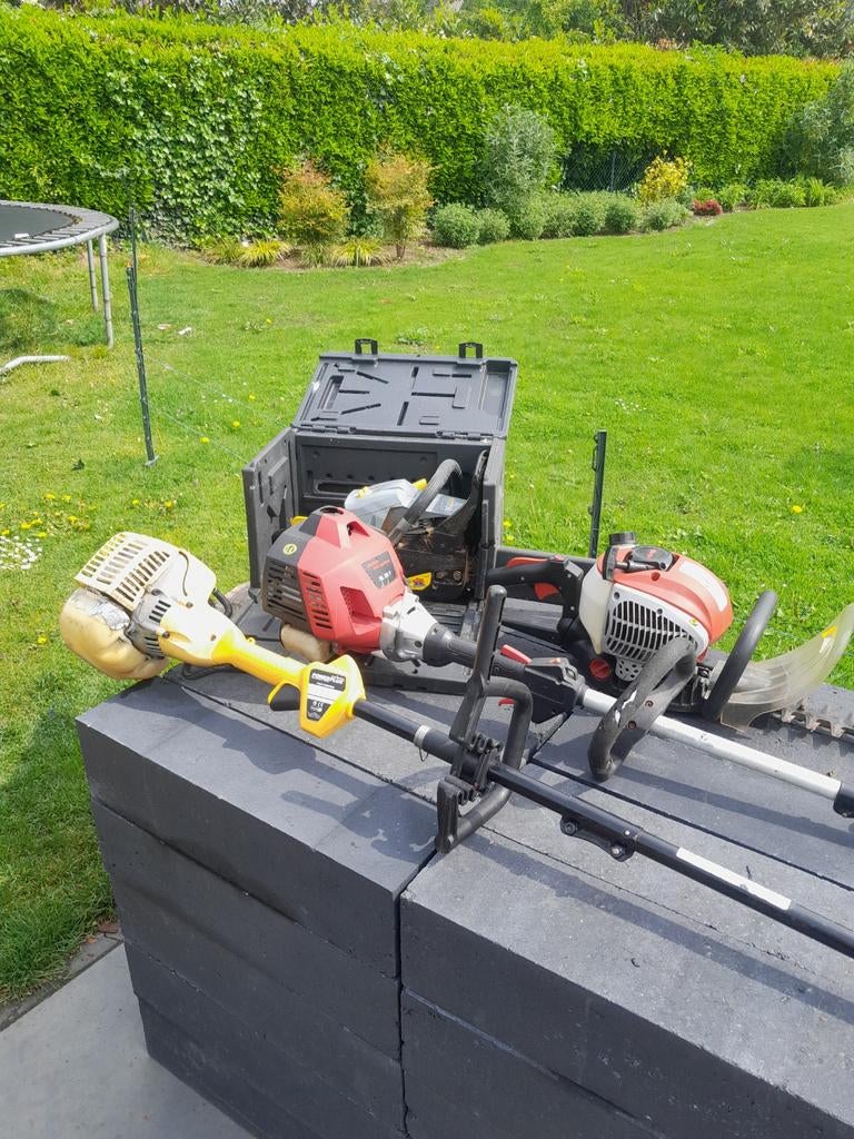 4x benzine gereedschap, Tuin en Terras, Hand-tuingereedschap, Ophalen, Gebruikt