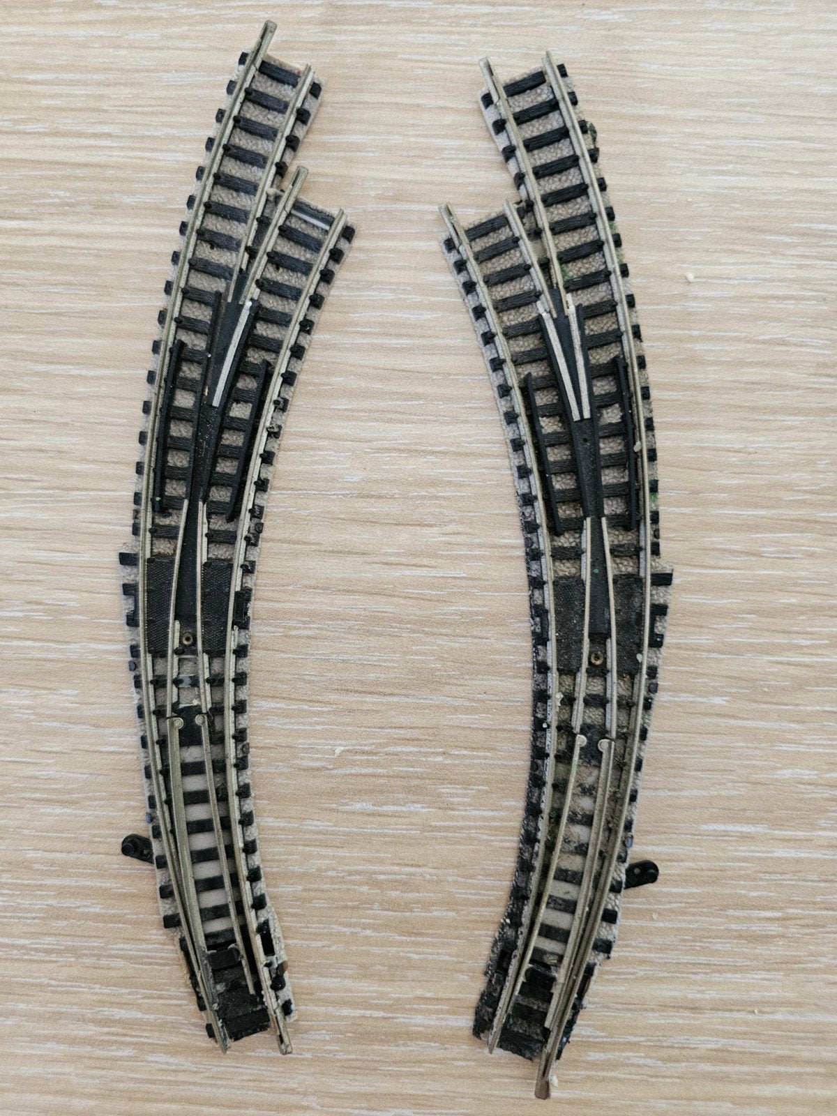 Fleischmann Piccolo N spoor bochtwissels (set van 2), Gelijkstroom, Fleischmann, Rails, Ophalen of Verzenden