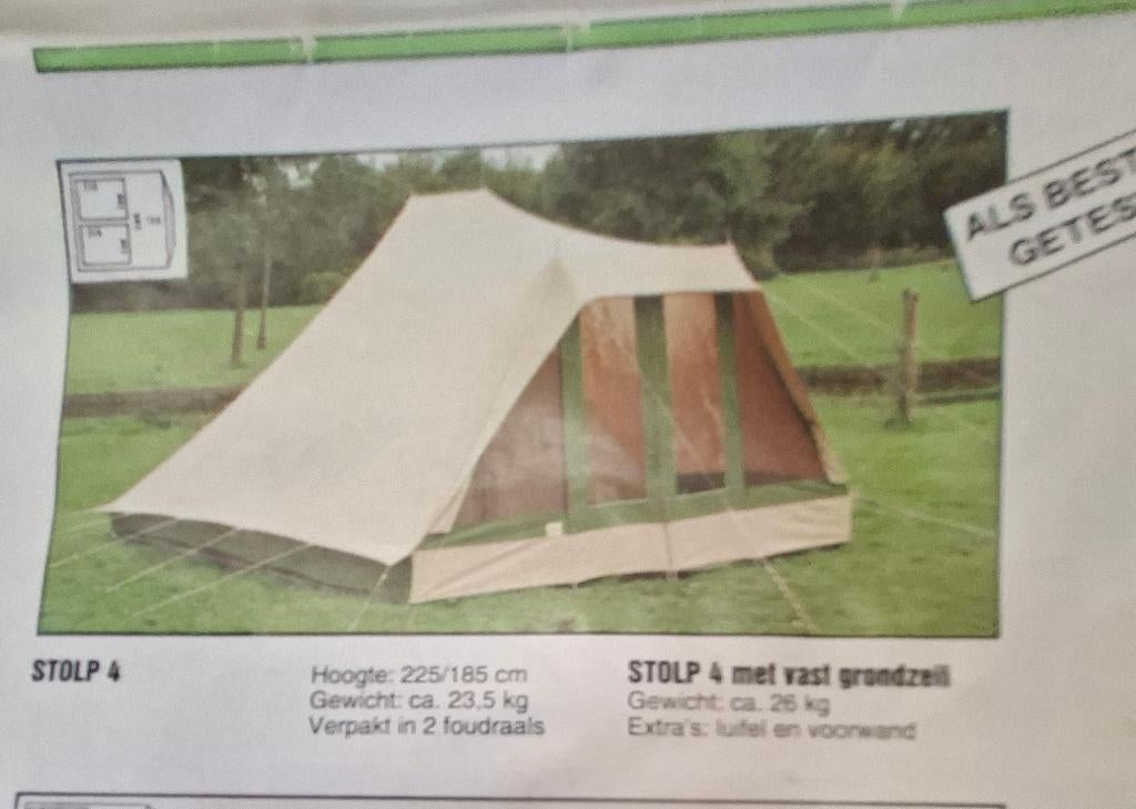 Comfortabele ESVO Stolp 4 tent, Ophalen, Tot en met 4