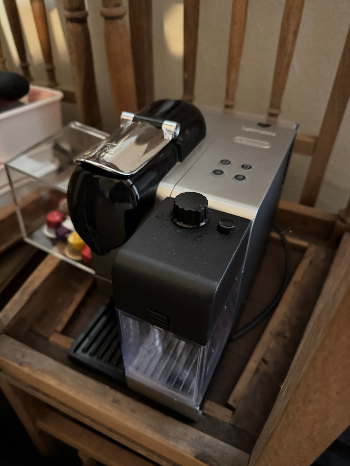 Nespresso De'Longhi Inissia Koffiecupmachine, Witgoed en Apparatuur, Koffiezetapparaten, Koffiemachine, Ophalen of Verzenden, Zo goed als nieuw