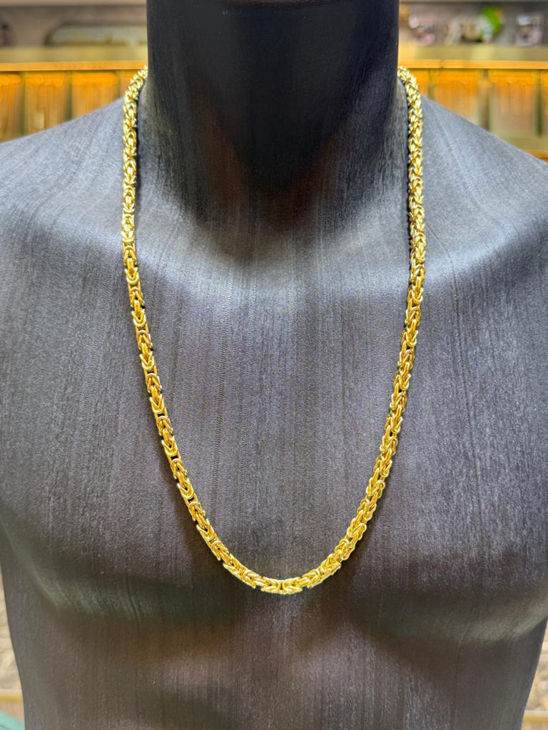 18KT Goud - 79.3 Gram - Ketting - KONING, Ophalen, Nieuw, Goud