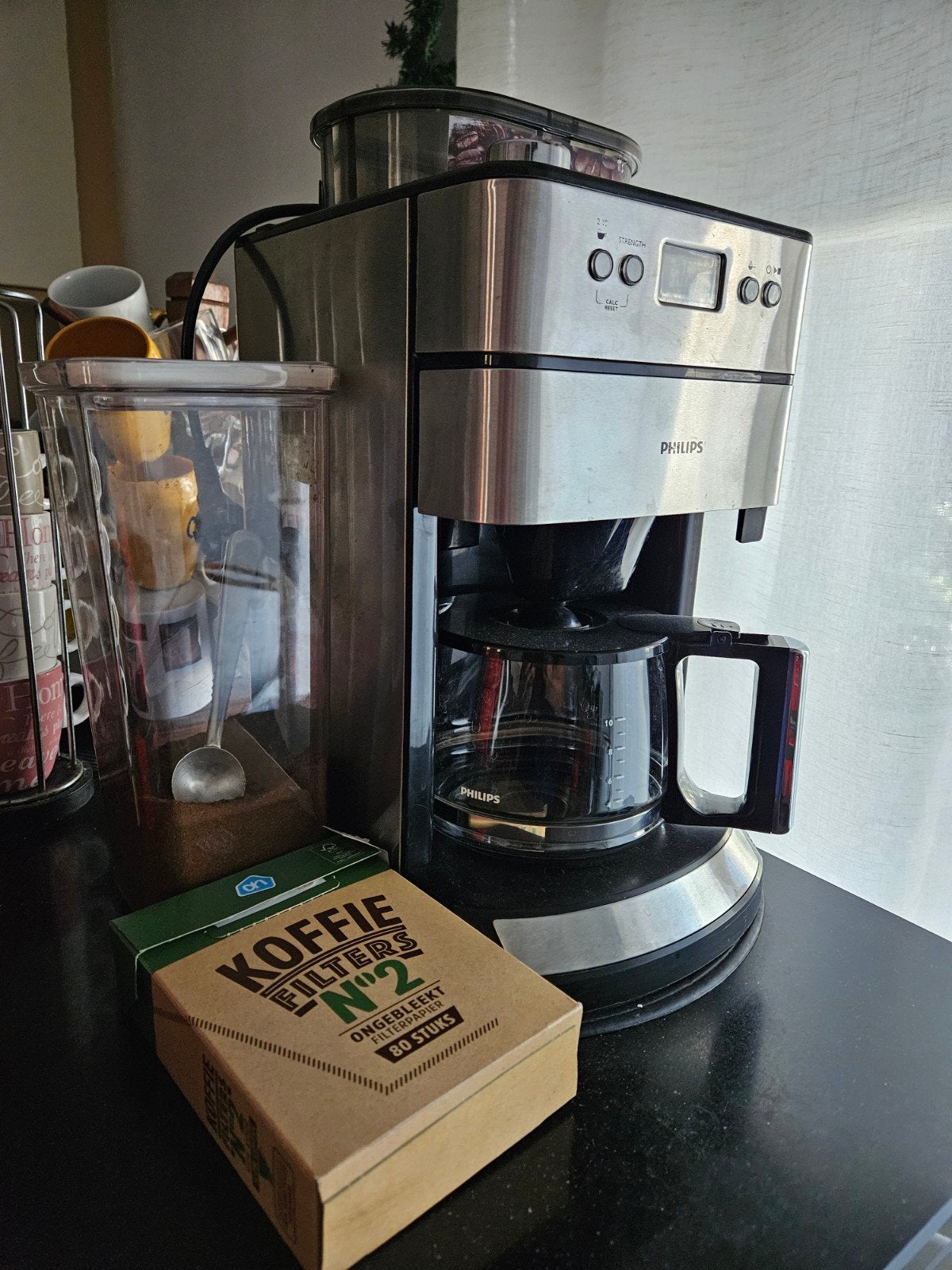 Philips Koffiezetapparaat met Geïntegreerde, Ophalen, Gebruikt, Koffiemachine, 4 tot 10 kopjes