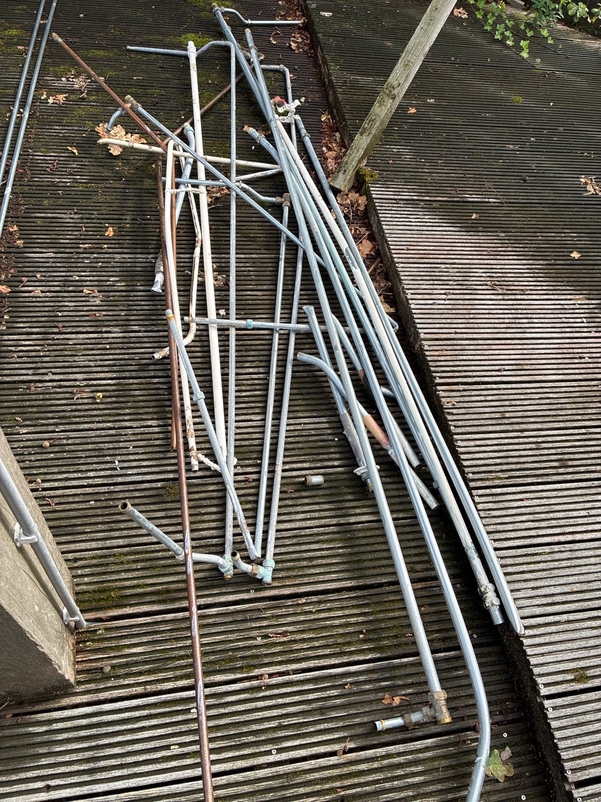 Ijzer, Diverse metalen buizen en fittingen, Ophalen, Gebruikt, 2 tot 4 meter, Aluminium