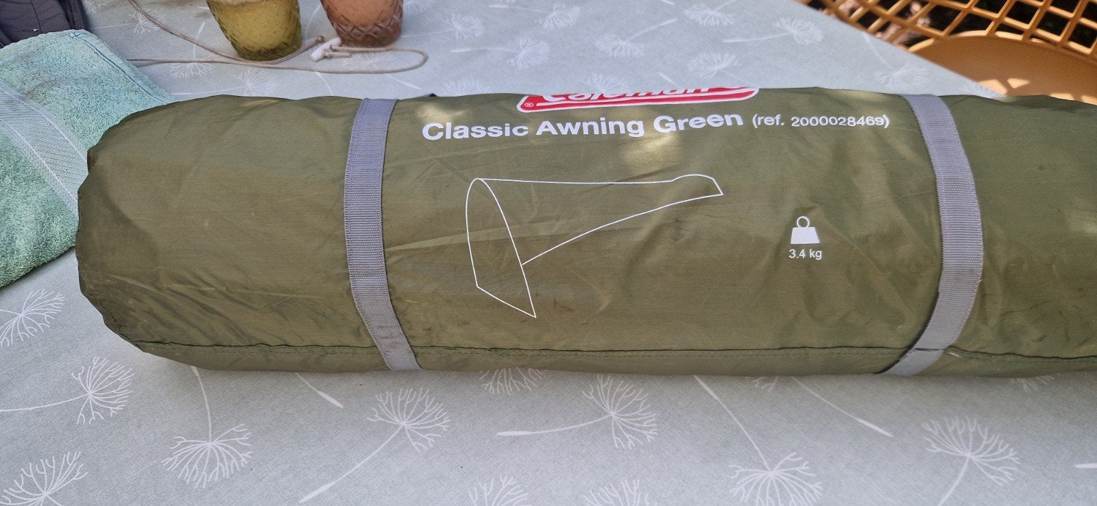 Coleman luifel/tarp Classic Awning green, Ophalen of Verzenden, Zo goed als nieuw