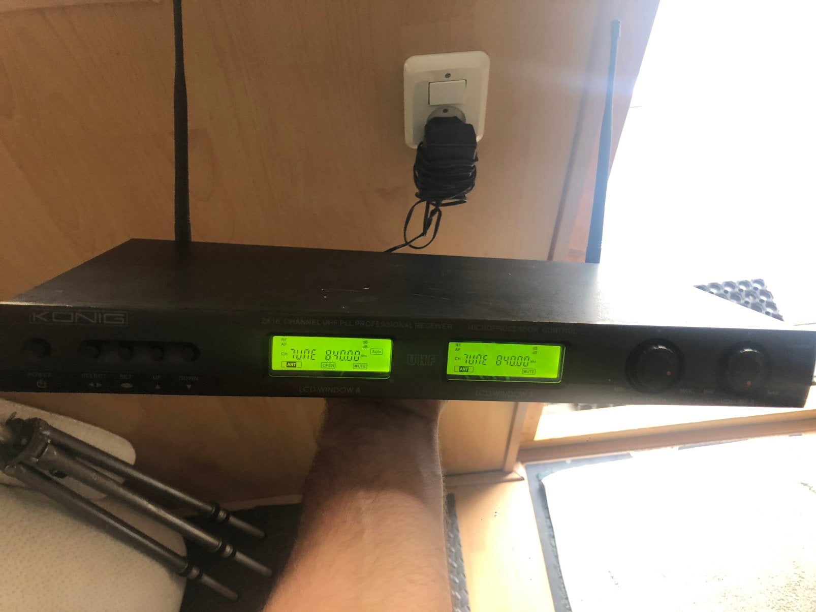 Te koop Dubbele Koning Electronic 16CH Wireless Microphons, Ophalen of Verzenden, Zo goed als nieuw, Overige typen