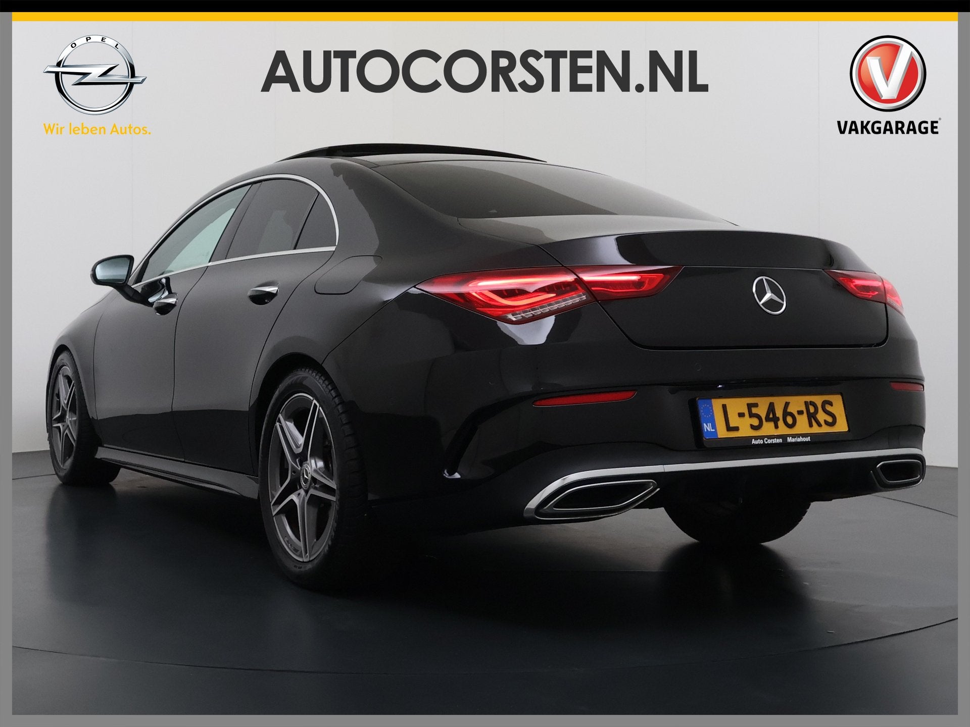 Mercedes-Benz CLA-Klasse AUT-7 AMG Pano-dak Camera Widescree, Auto's, CLA, Gebruikt, 4 cilinders, Zwart