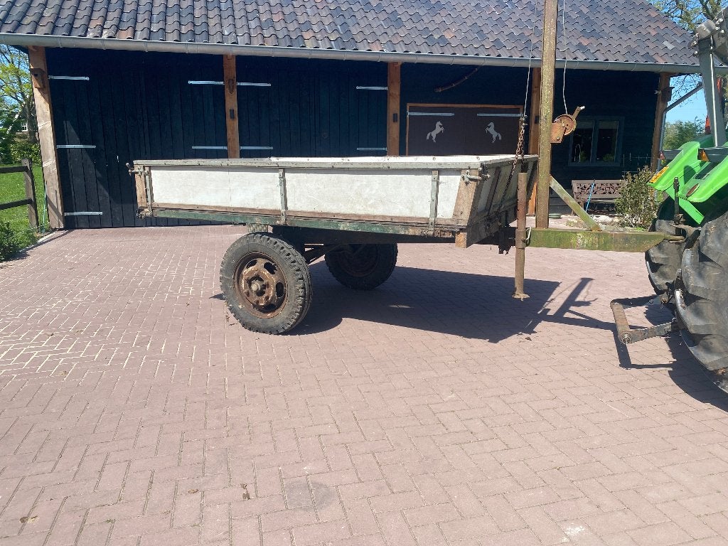 Kipper / Kiepkar / Plateauwagen voor tractor 1 Asser