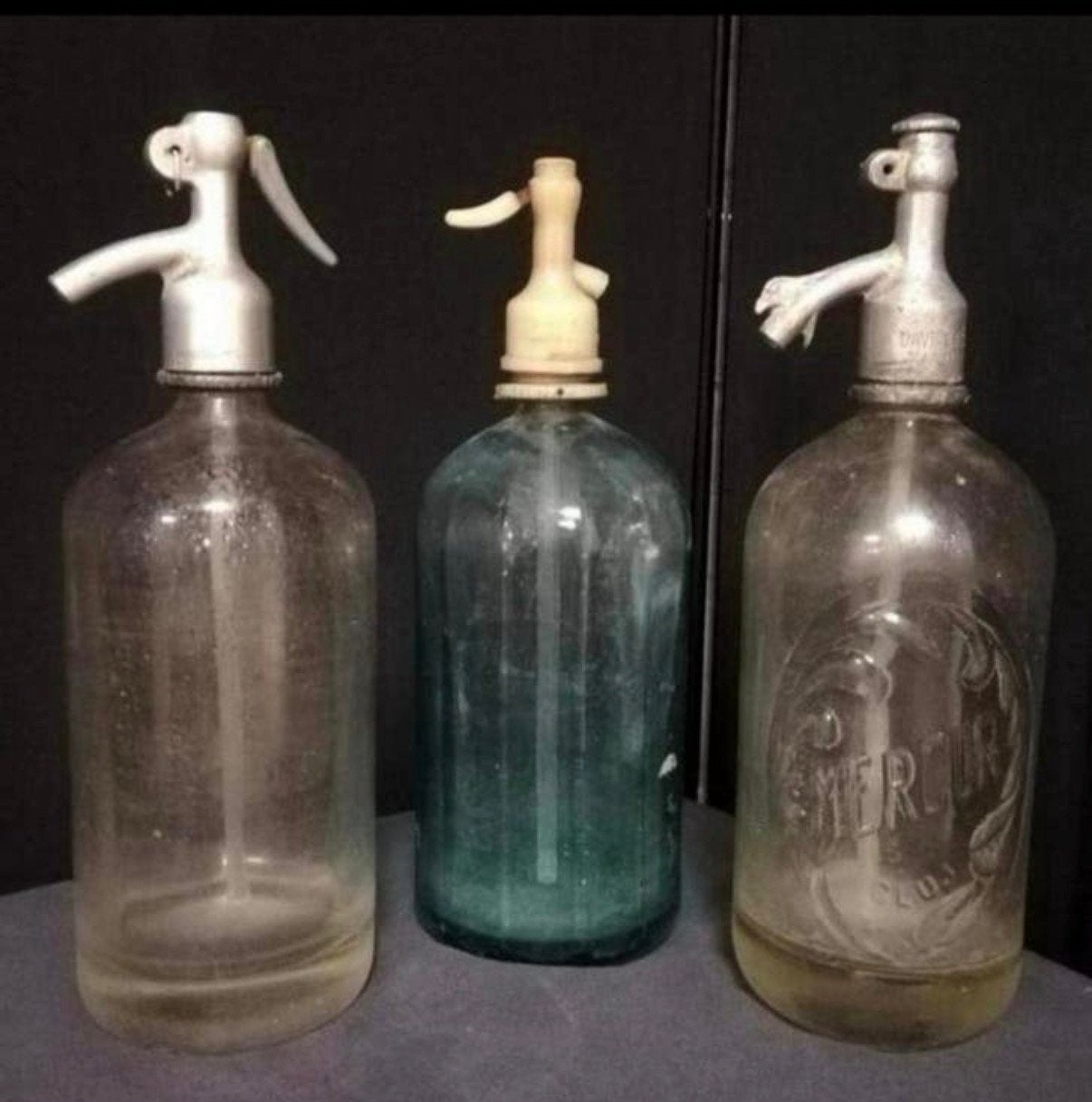 Vintage industriele glazen spuitwaterfles.13, Verzamelen, Retro, Ophalen of Verzenden, Huis en Inrichting