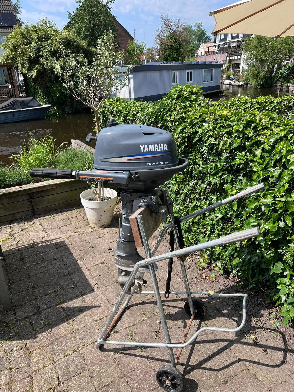 Yamaha 4-takt 4 pk buitenboordmotor, Ophalen, Zo goed als nieuw, Benzine, 5 tot 10 pk