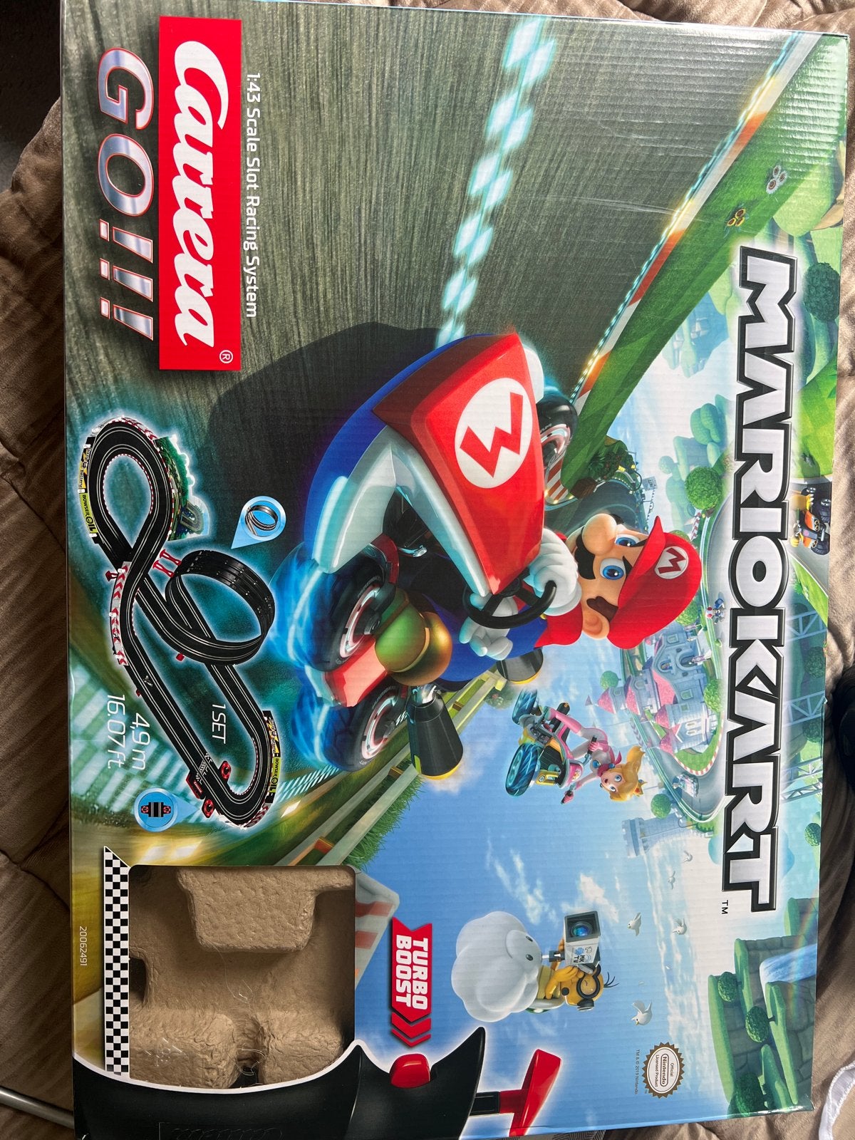 Carrera GO!!! Mario Kart Racebaan - 4,9m met Turbo Boost, Ophalen, Racebaan, Carrera, Zo goed als nieuw