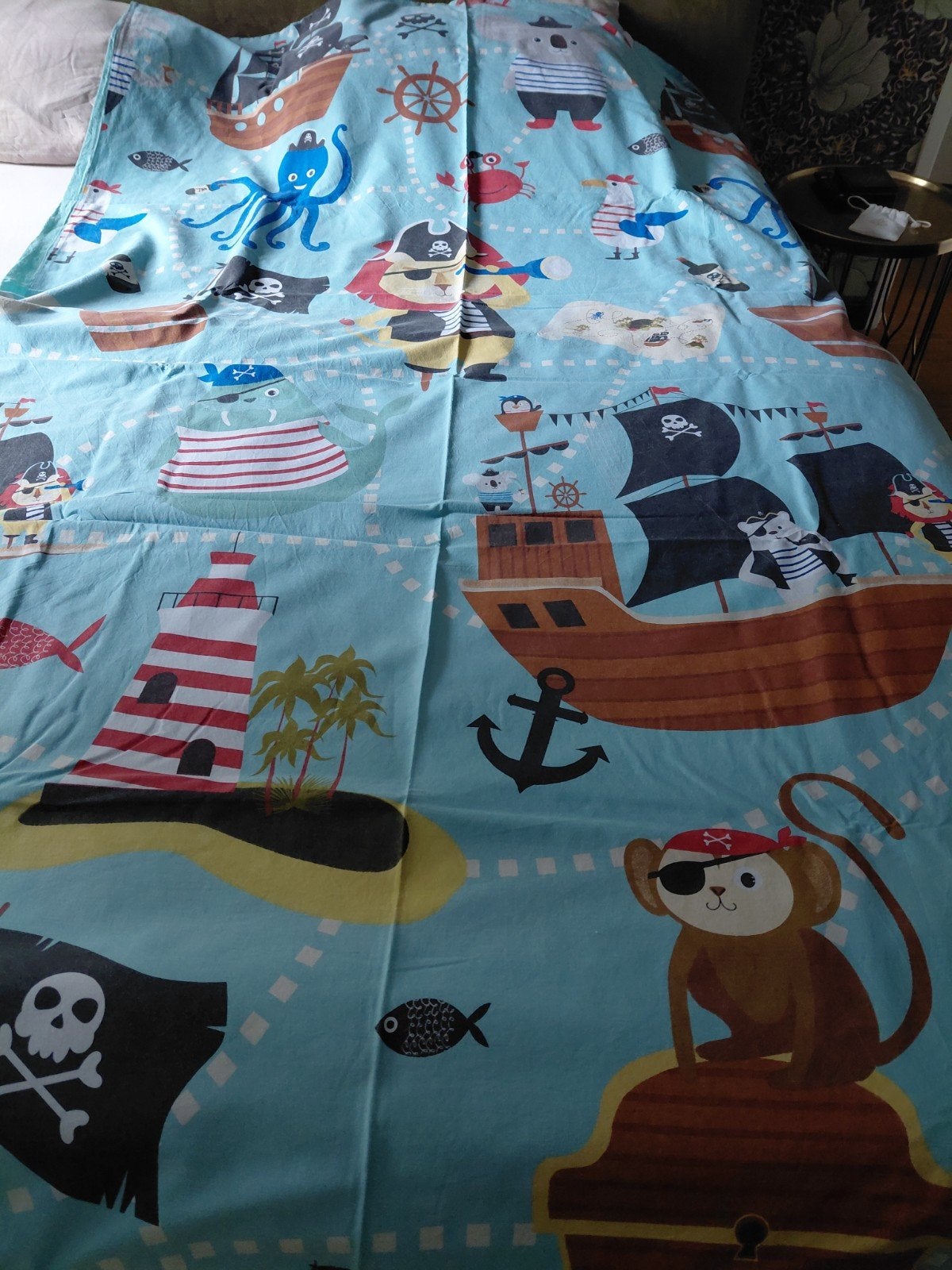 te koop piratendekbed, een persoons, Jongetje of Meisje, Wit, Dekbedovertrek, Ophalen of Verzenden