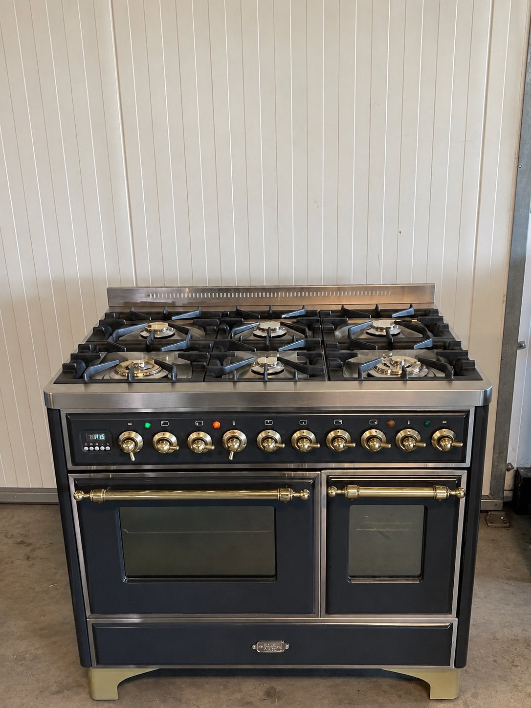 Boretti Majestic 100 cm– Luxe 6 pits fornuis messing details, Witgoed en Apparatuur, 60 cm of meer, Ophalen of Verzenden, Gas