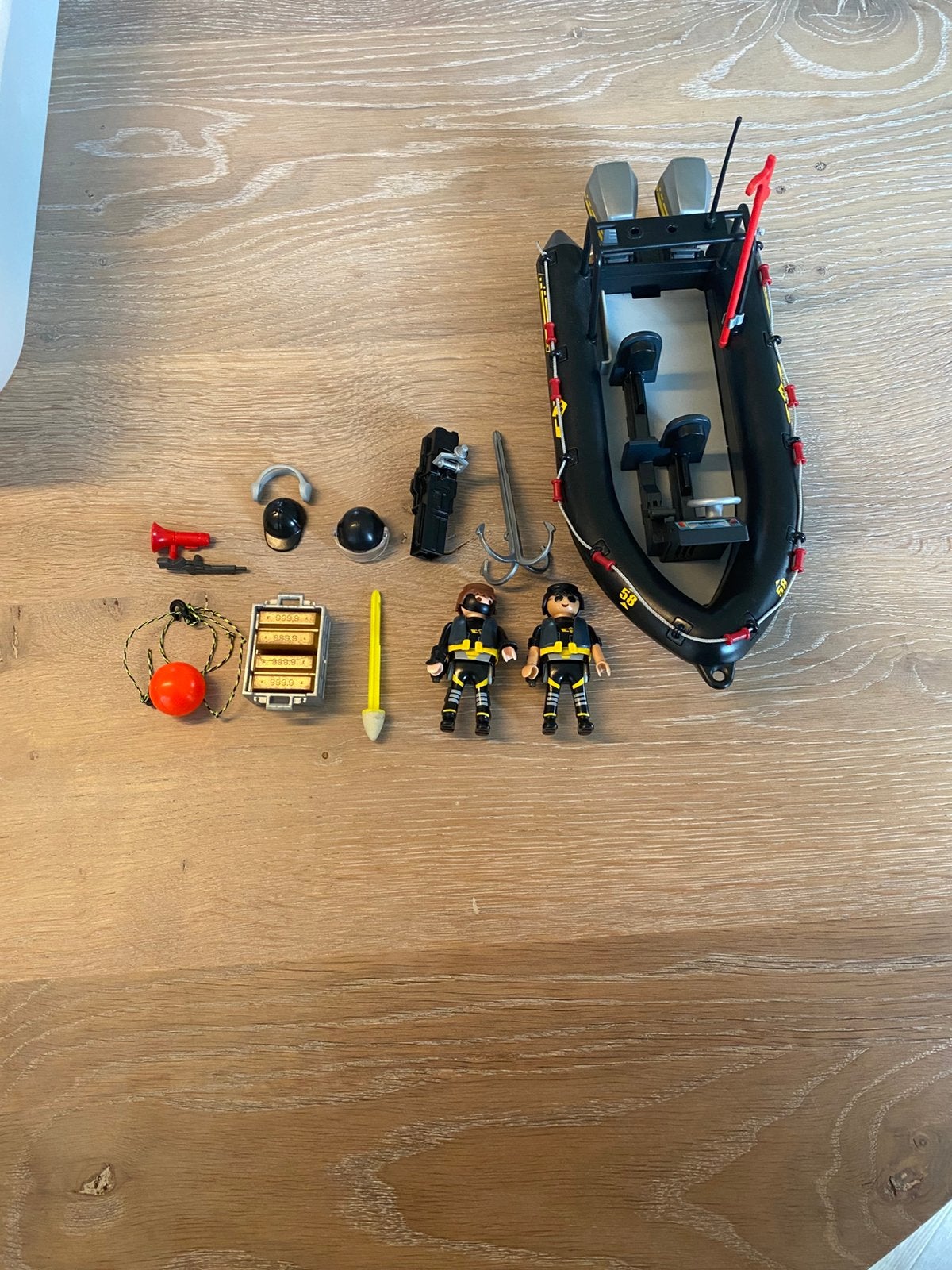 Playmobil SIE rubberboot, Complete set, Voertuig, Ophalen of Verzenden, Zo goed als nieuw