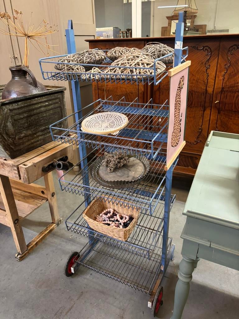 Vintage brocante winkelrek / rek, Ophalen