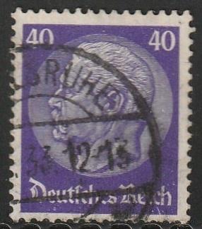 Rijk 1932 472 Hindenburg 40p, Gest, Postzegels en Munten, Postzegels | Europa | Duitsland, Ophalen of Verzenden, Overige periodes