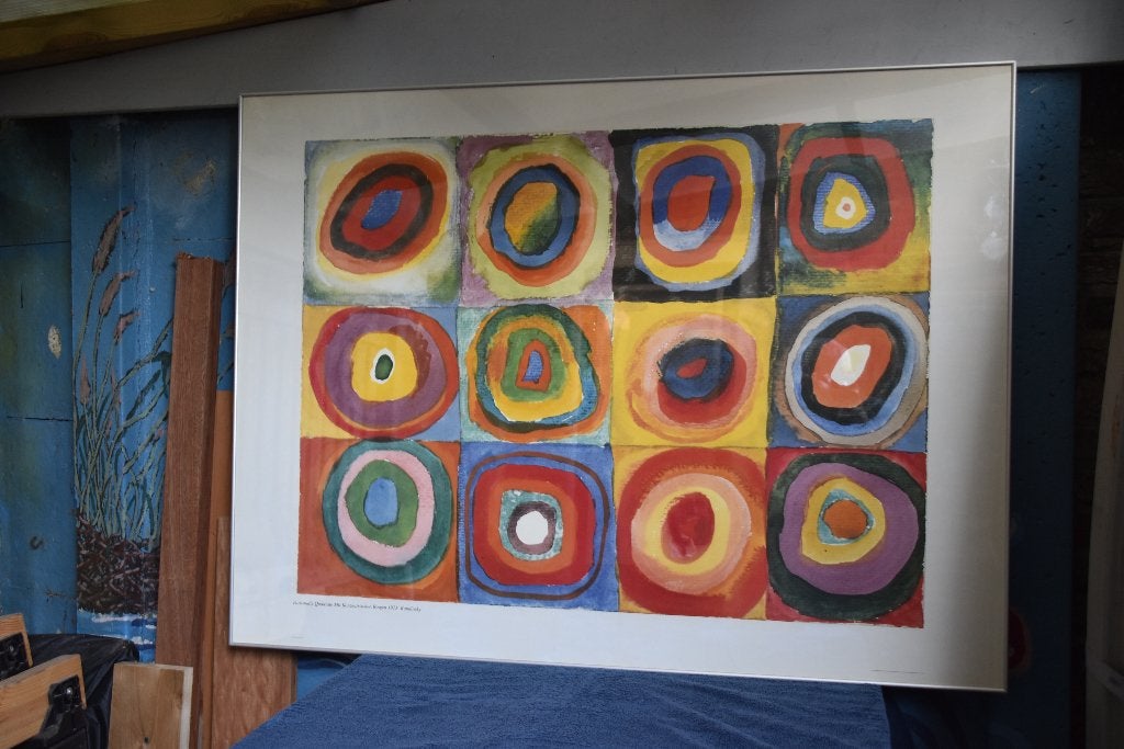 Kandinsky - Farbstudie, Quadrate mit konzentrischen Ringen, Ophalen
