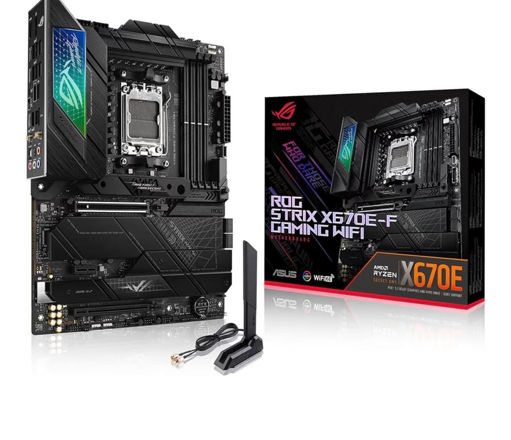 ASUS ROG Strix X670E-F Gaming WiFi Moederbord, Ophalen, Zo goed als nieuw, AMD, DDR5