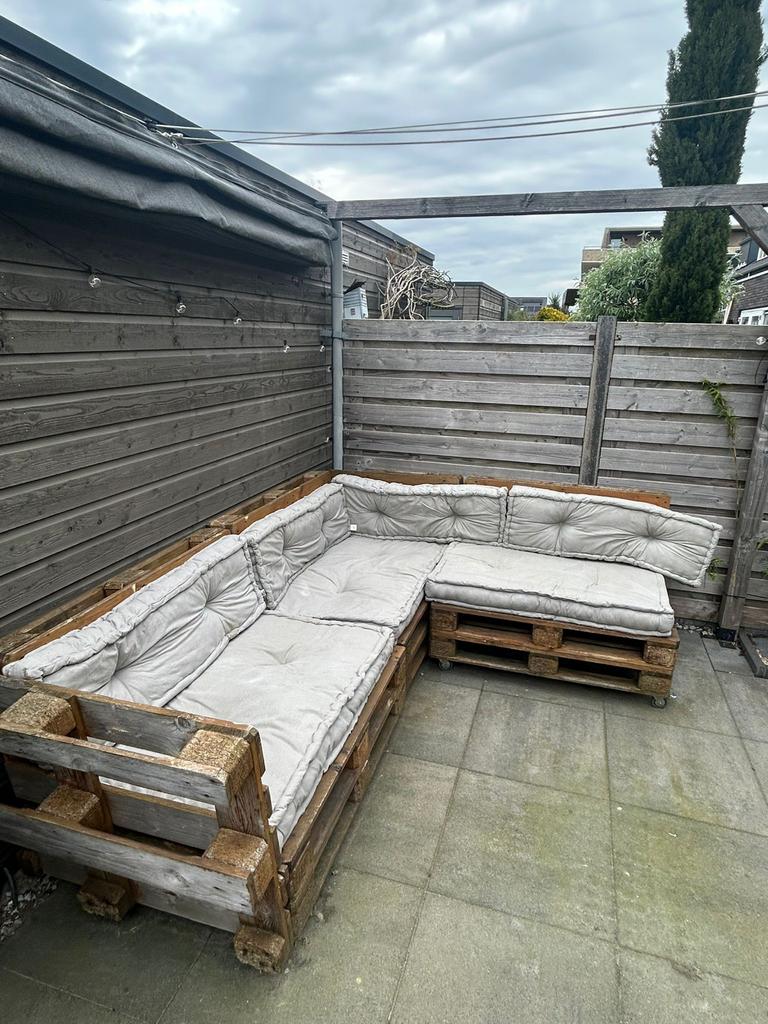Palletkussen Karwei - Grijs Loungeset Kussen, Overige materialen, Gebruikt, Ophalen of Verzenden, Loungeset