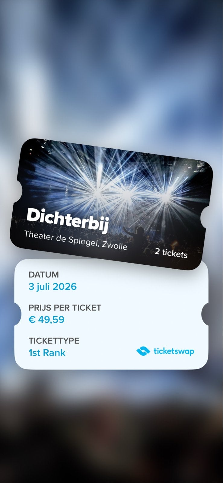 2 x Psychologie in Theater Dicherbij vanavond 3 juli, Tickets en Kaartjes, Theater | Overige, Twee personen, Juli