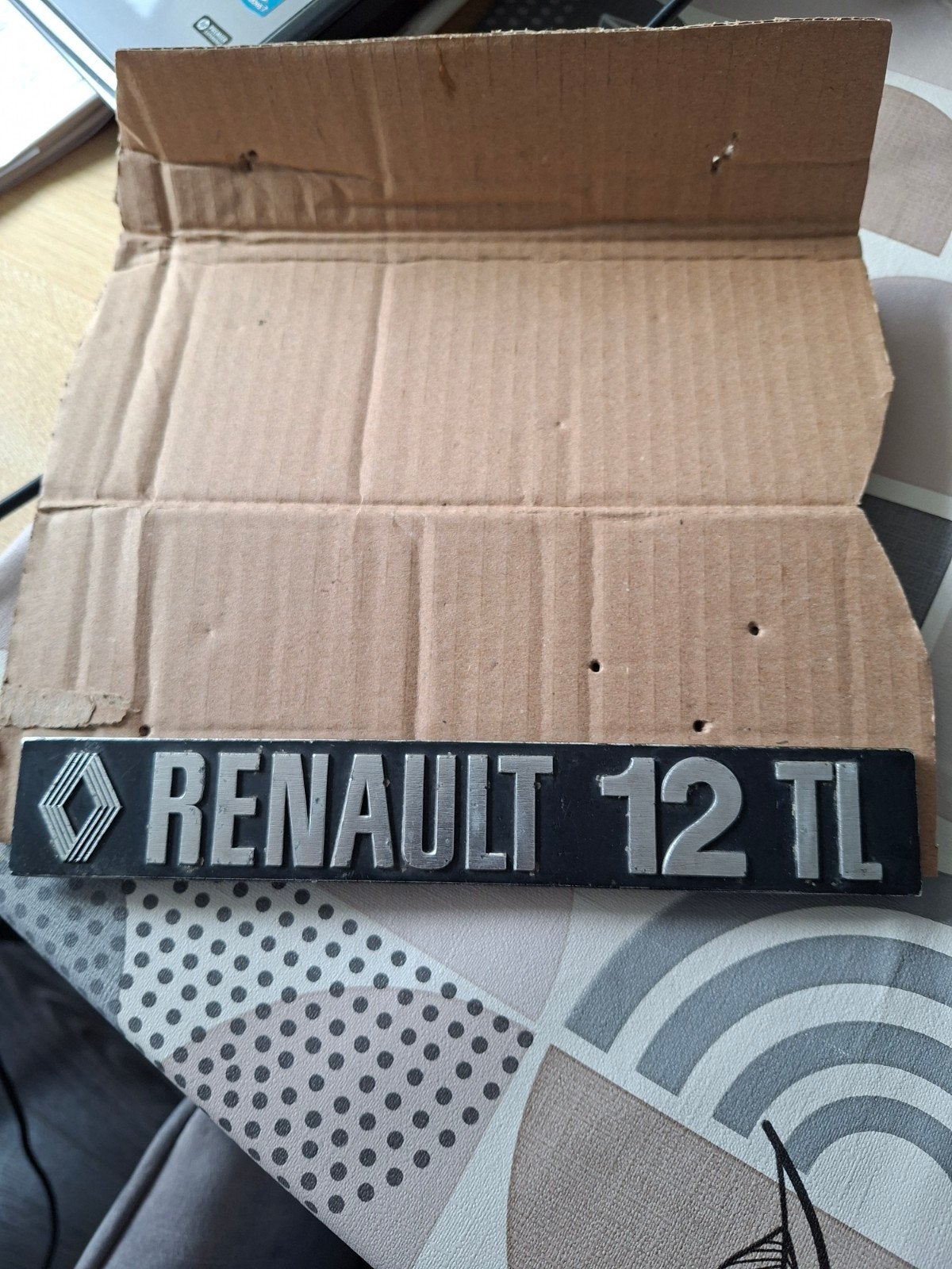 Embleem Renault 12TL . (OLDTIMER), Ophalen of Verzenden, Gebruikt