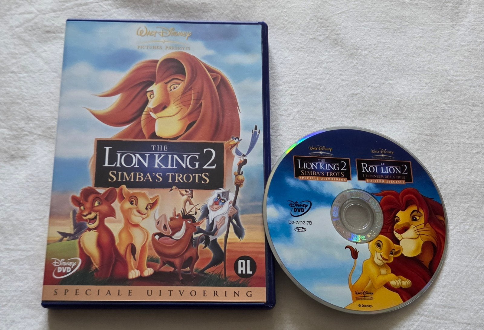 Walt Disney The Lion King 2 Simba's Trots Dvd Cartoon, Alle leeftijden, Ophalen of Verzenden, Zo goed als nieuw, Europees