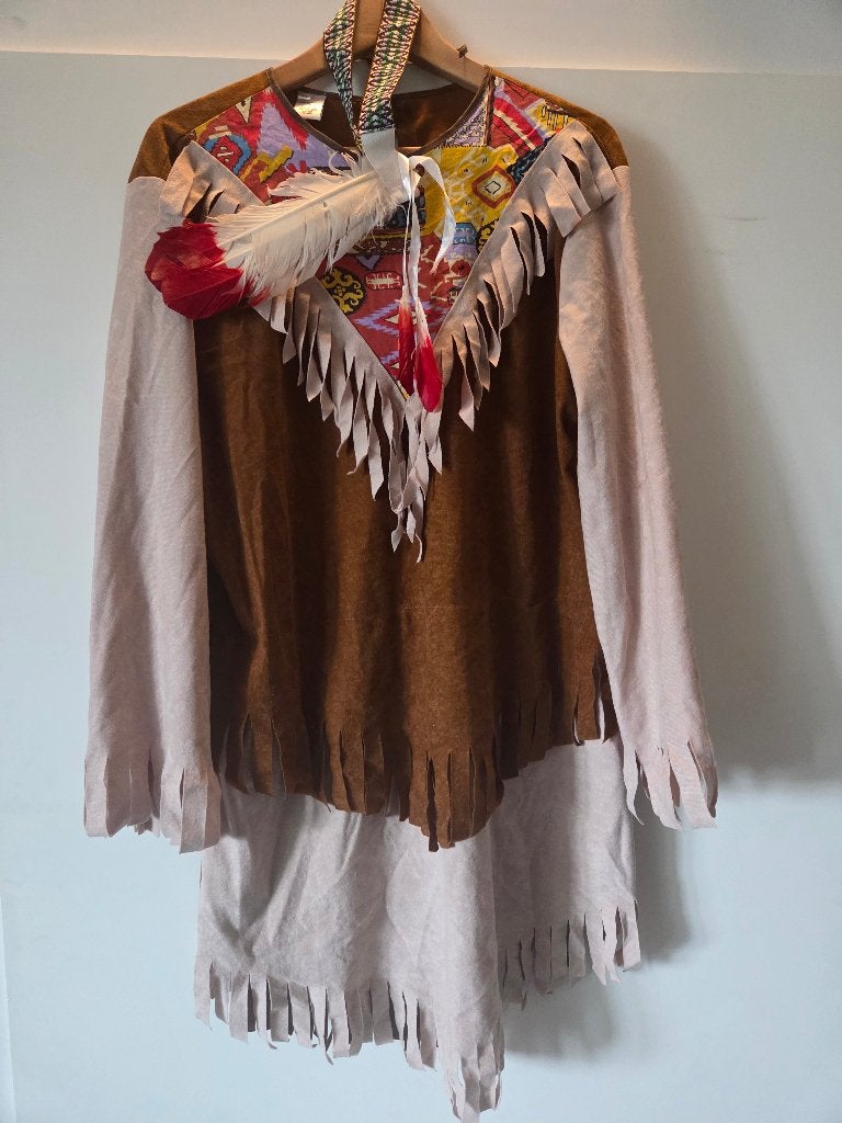 indianenjurk, carnaval, halloween Mt 44, Ophalen of Verzenden, Zo goed als nieuw, Jongen of Meisje