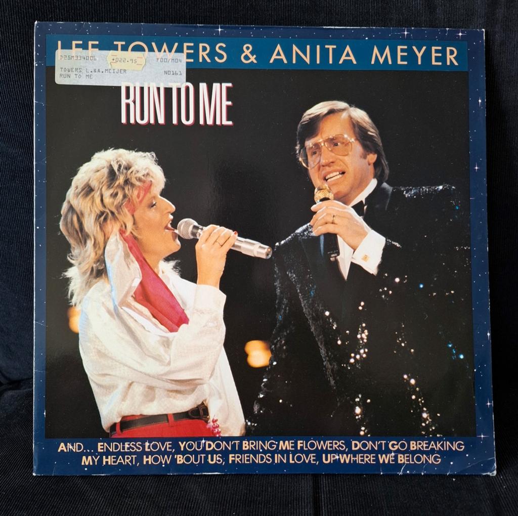 Lee Towers & Anita Meyer - Run To Me. LP., Gebruikt, Fotohoes, 1980 - 1989, Ophalen of Verzenden