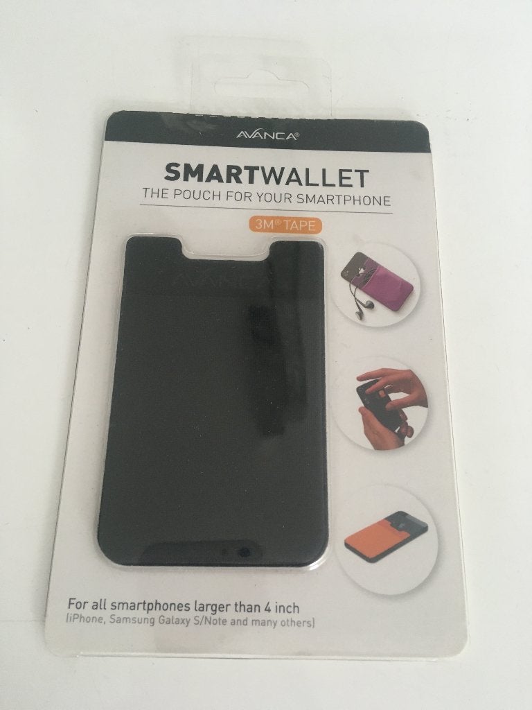 Avanca opplakbare kaarthouder / pasjeshouder / smart wallet, Ophalen of Verzenden, Nieuw, Zwart