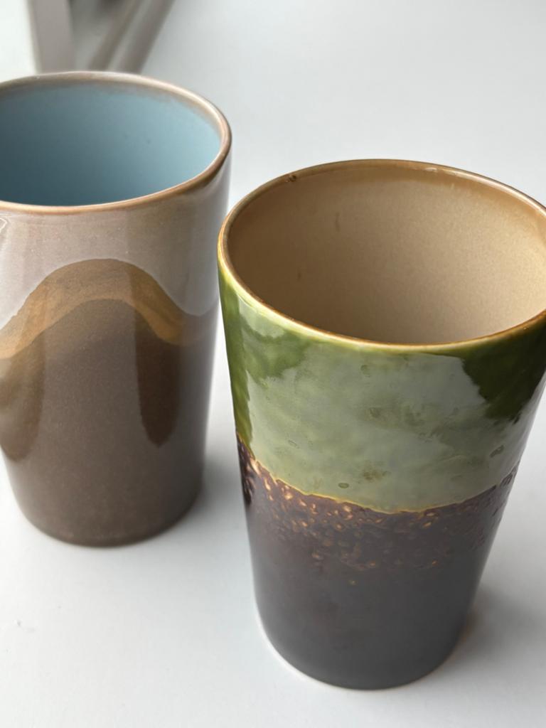 HKLiving theemok set van 2 stuks 13cm hoog, Huis en Inrichting, Keuken | Servies, Keramiek, Ophalen of Verzenden, Zo goed als nieuw