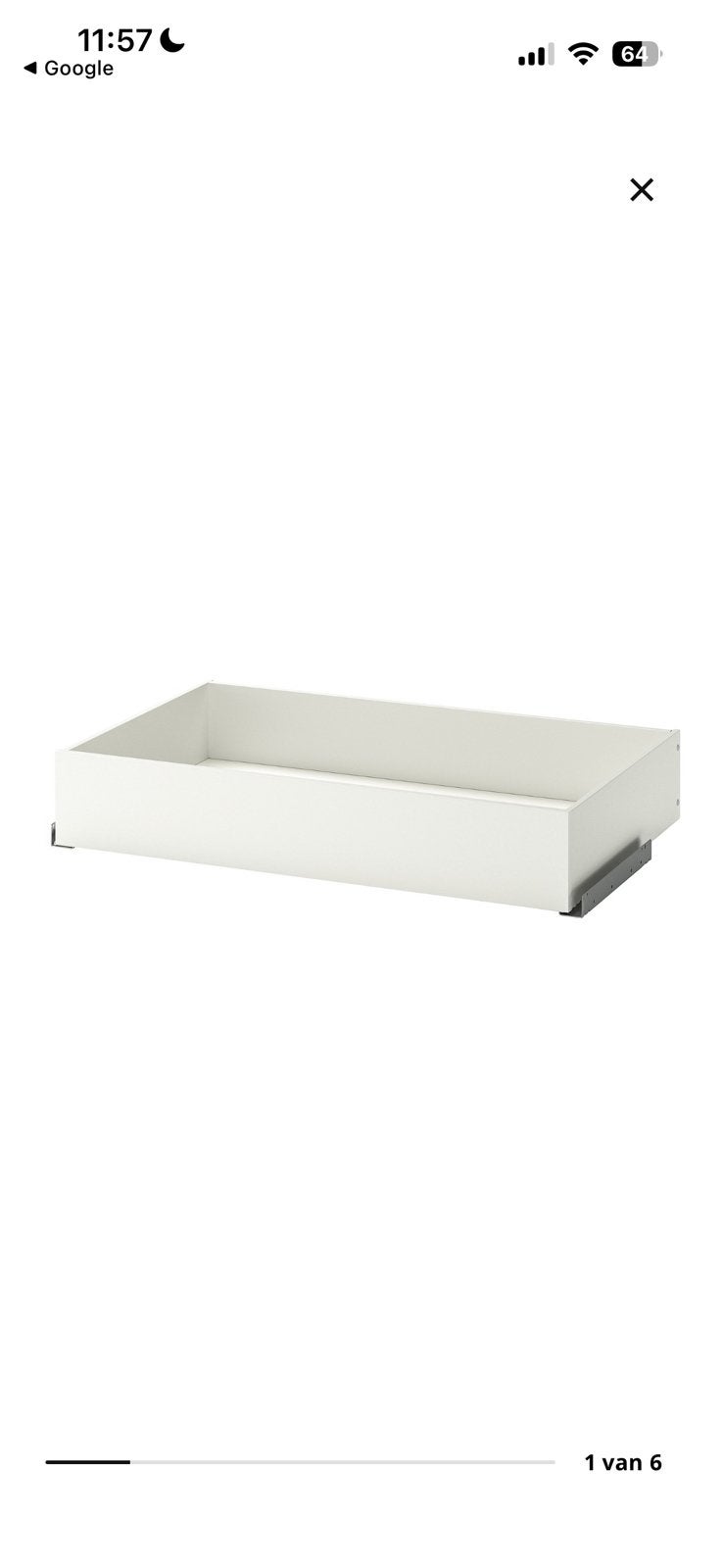 Ikea pax lade, Huis en Inrichting, Kasten | Kledingkasten, Ophalen, 50 tot 100 cm, Zo goed als nieuw, Minder dan 100 cm