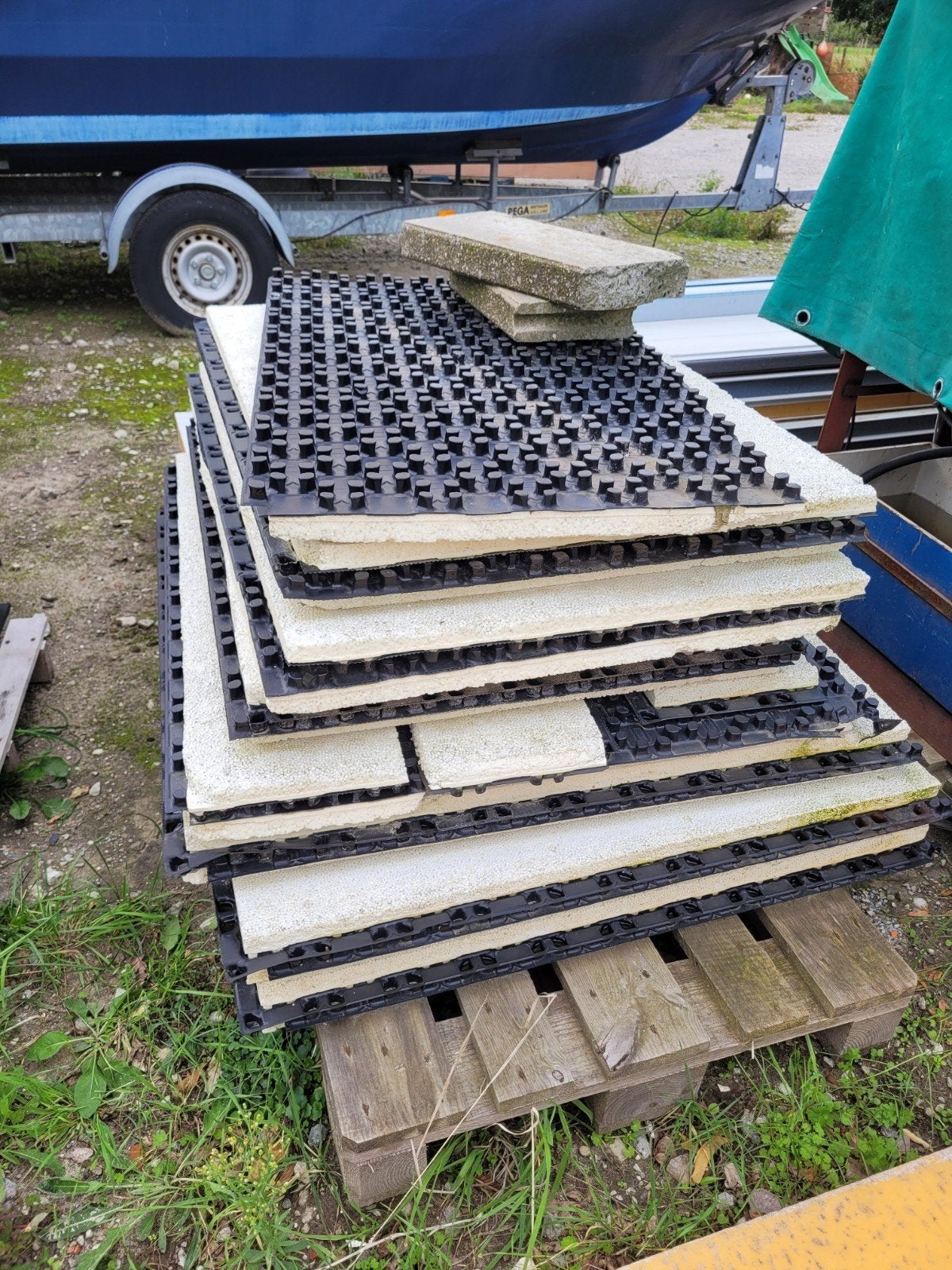 Noppen vloerisolatie platen voor vloerverwarming, Ophalen, Overige materialen, 4 tot 8 cm, Vloerisolatie