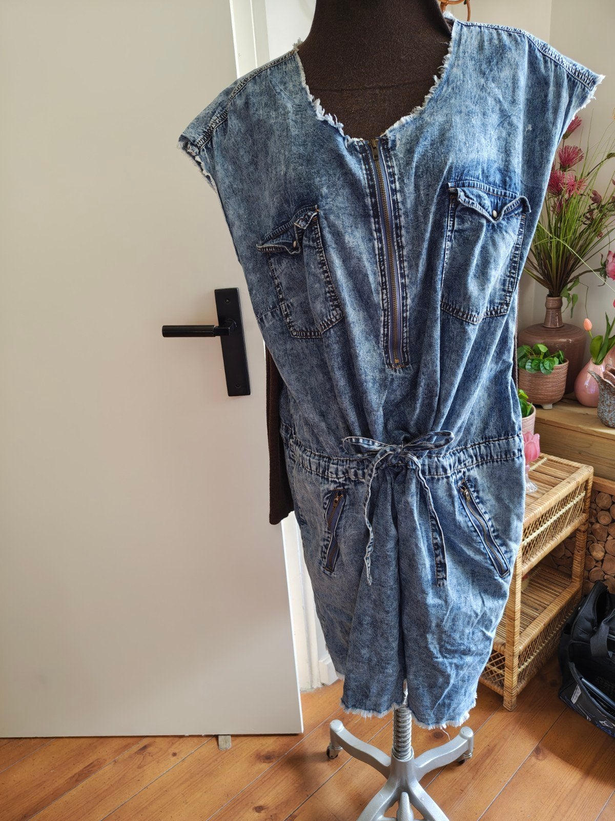 spijkerjurk jurk xxl 50 52 studio untold, Ophalen of Verzenden, Zo goed als nieuw, Blauw, Jurk