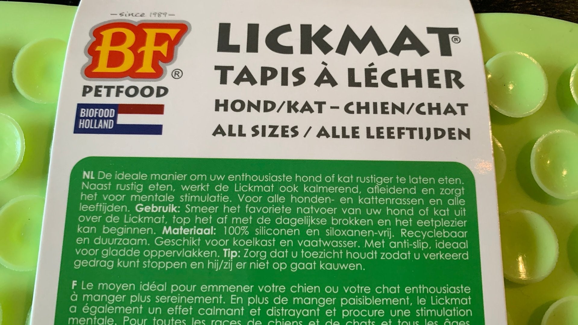 Voor honden&katten: lickmat /slowfeeder, Ophalen, Nieuw