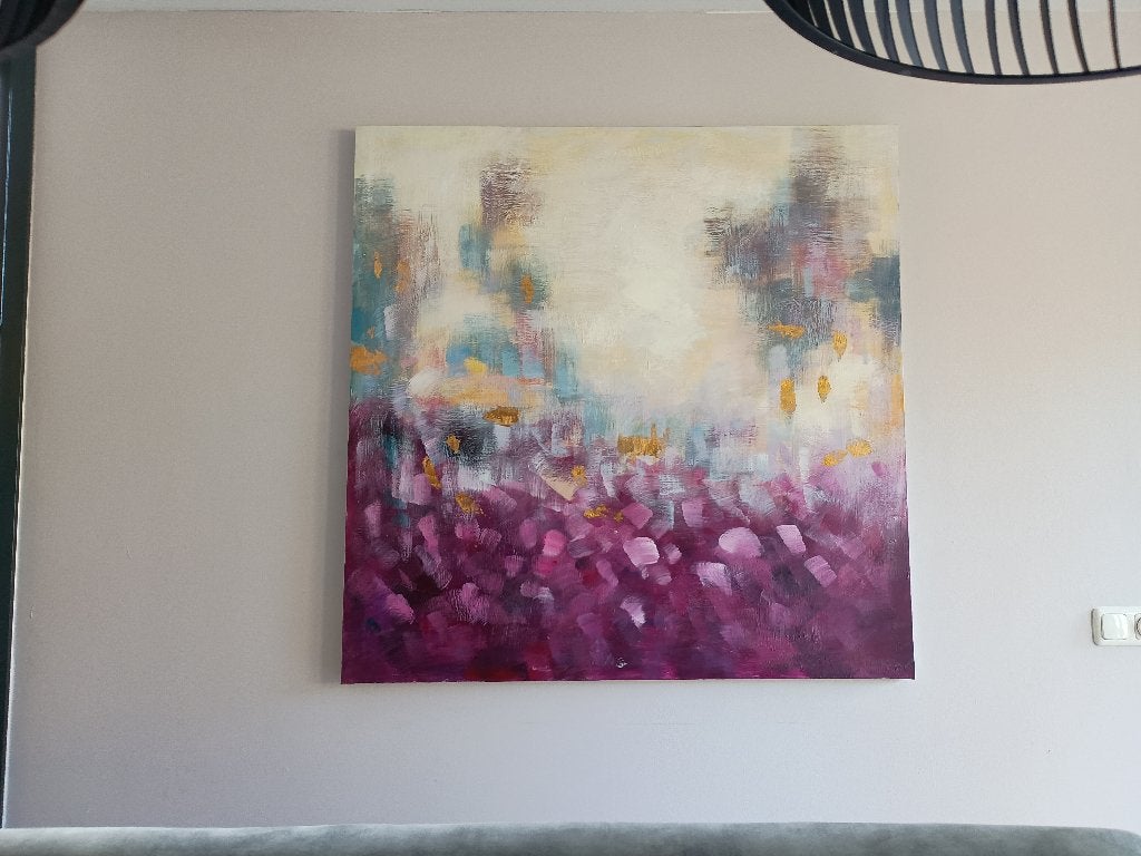 Prachtig Groot Abstract Schilderij, Antiek en Kunst, Ophalen