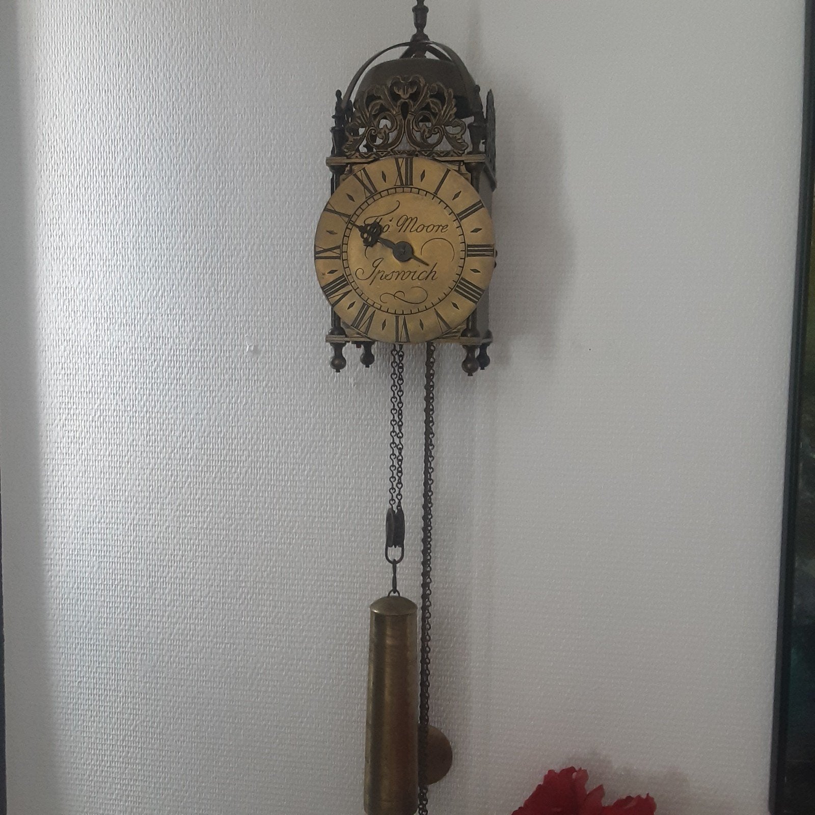 Lantaarn klok 80 jaren, Antiek en Kunst, Ophalen of Verzenden