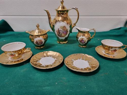 mokka servies 22k gold bareuten waldsassen bavaria, Ophalen of Verzenden, 'T Olde Gre-j, Info@toldegrej.nl, Endepoelstraat 20f Didam