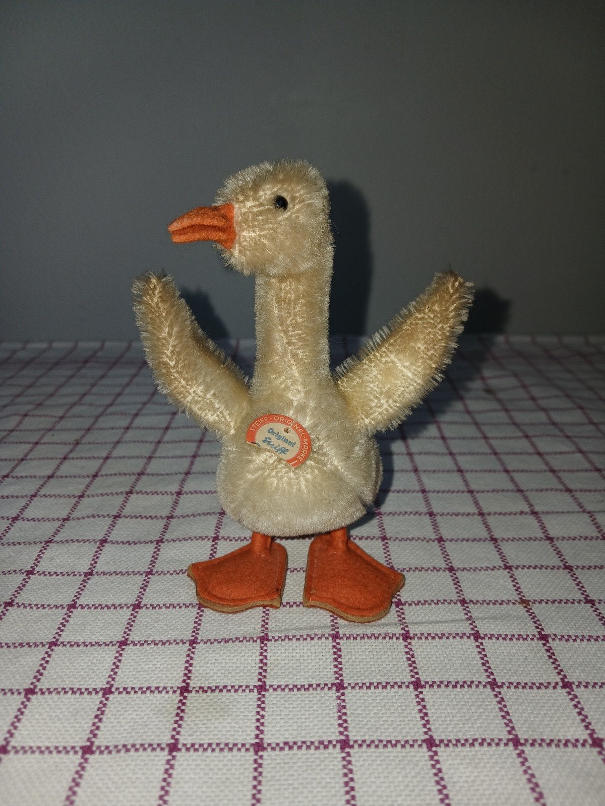 Vintage Steiff Gans Knuffel - Origineel en Zeldzaam, Overige merken, Overige karakters, Overige typen, Ophalen of Verzenden